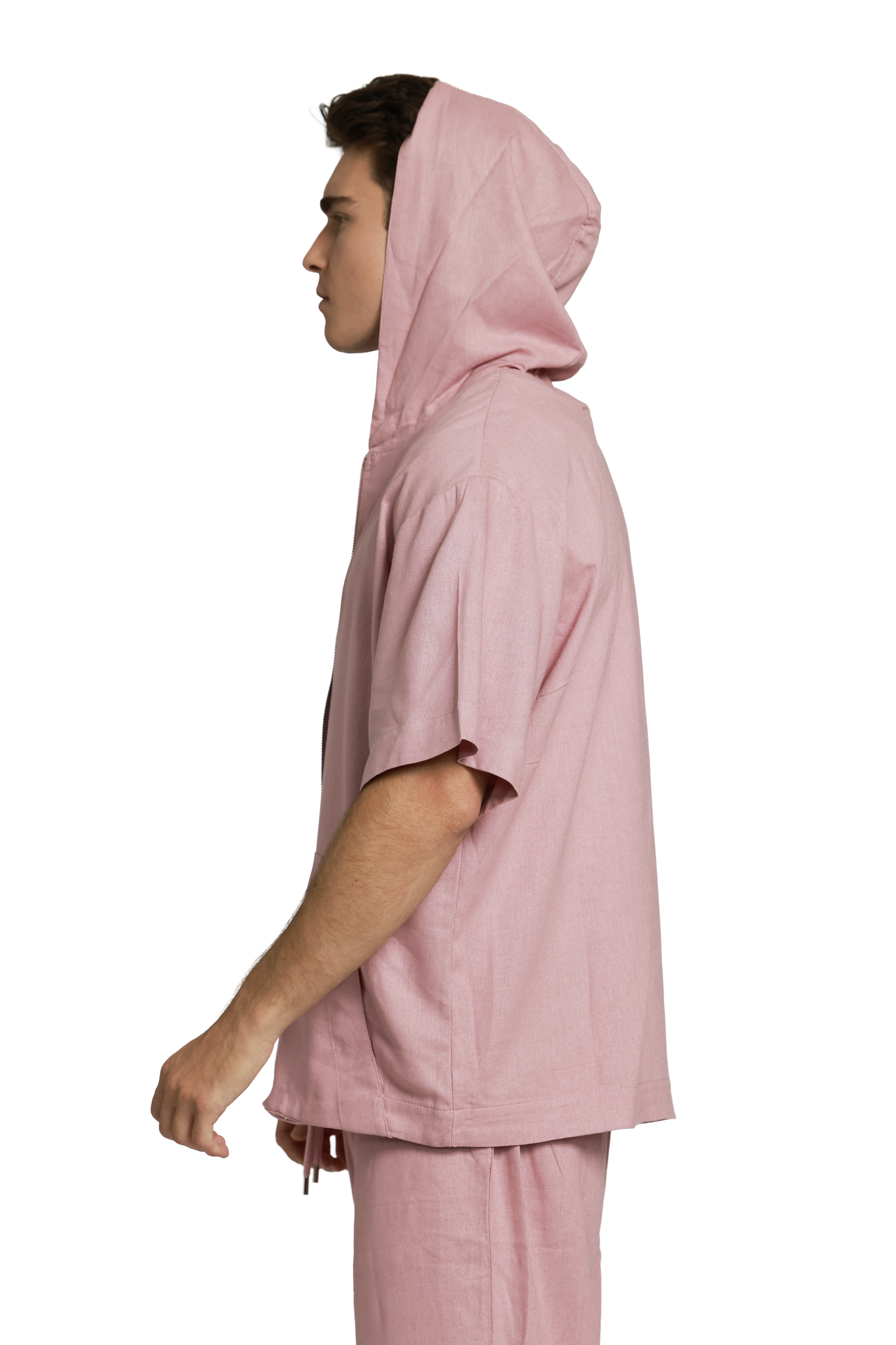 ג׳קט פשתן | ורוד