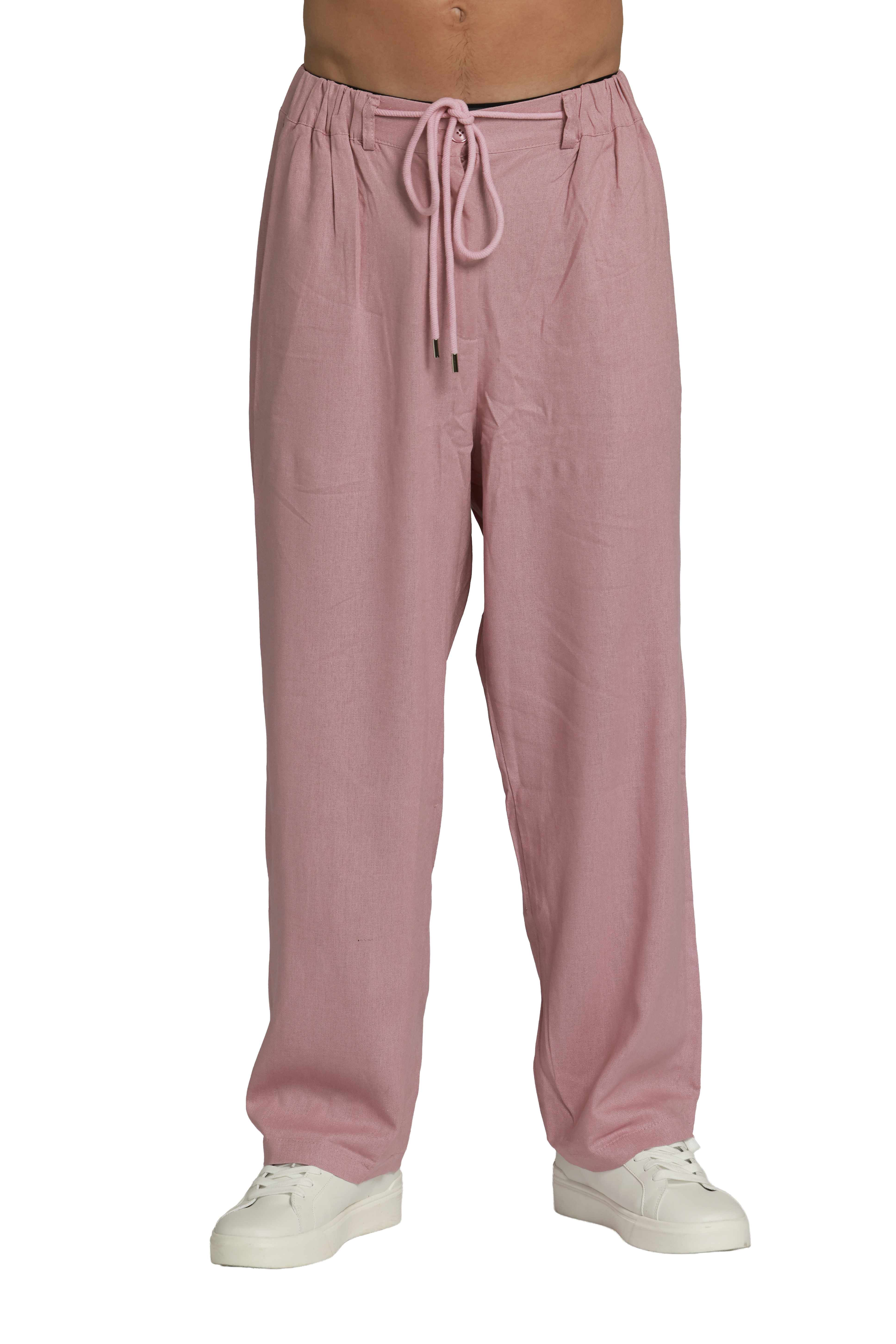 מכנס פשתן | ורוד