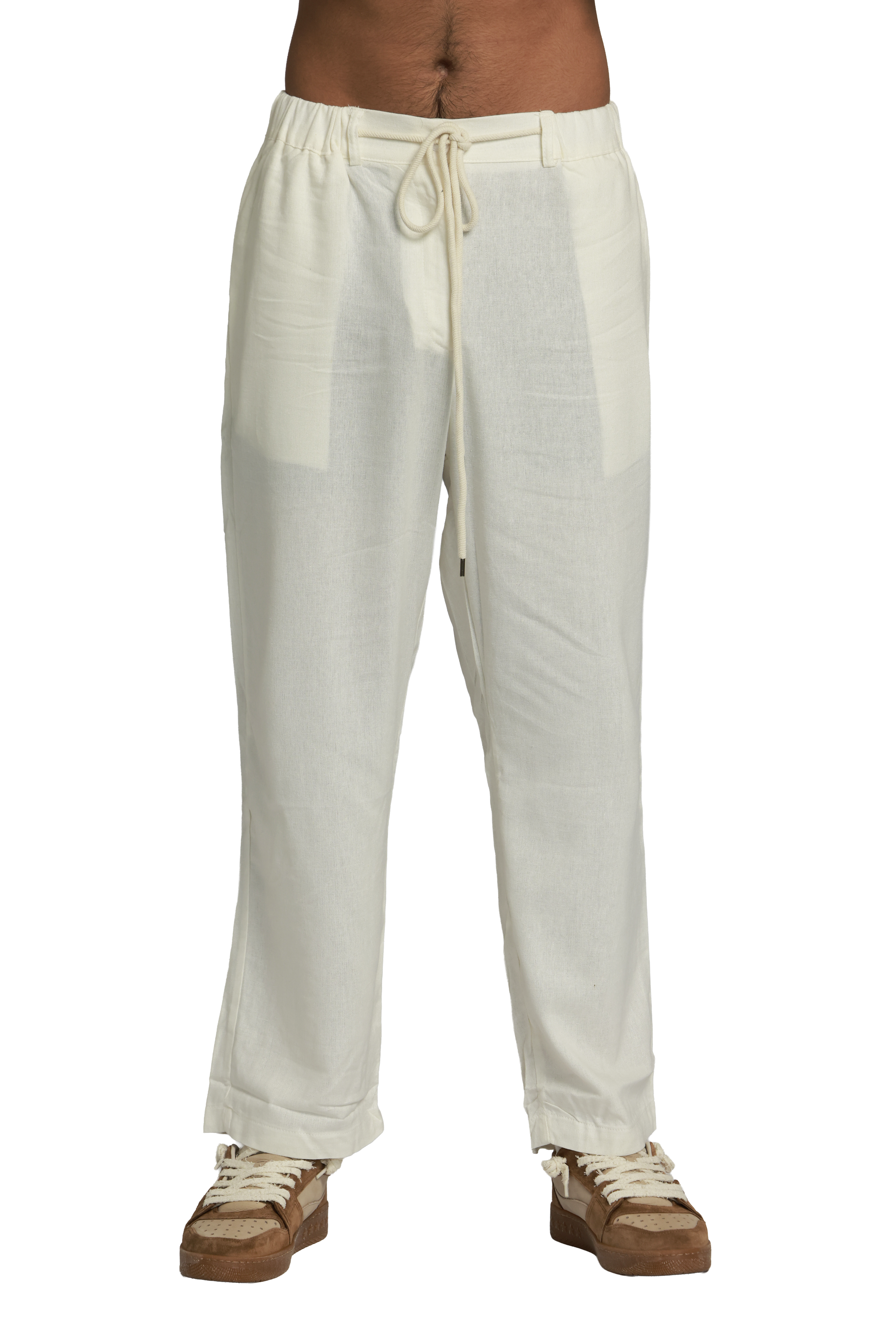 מכנס פשתן | לבן