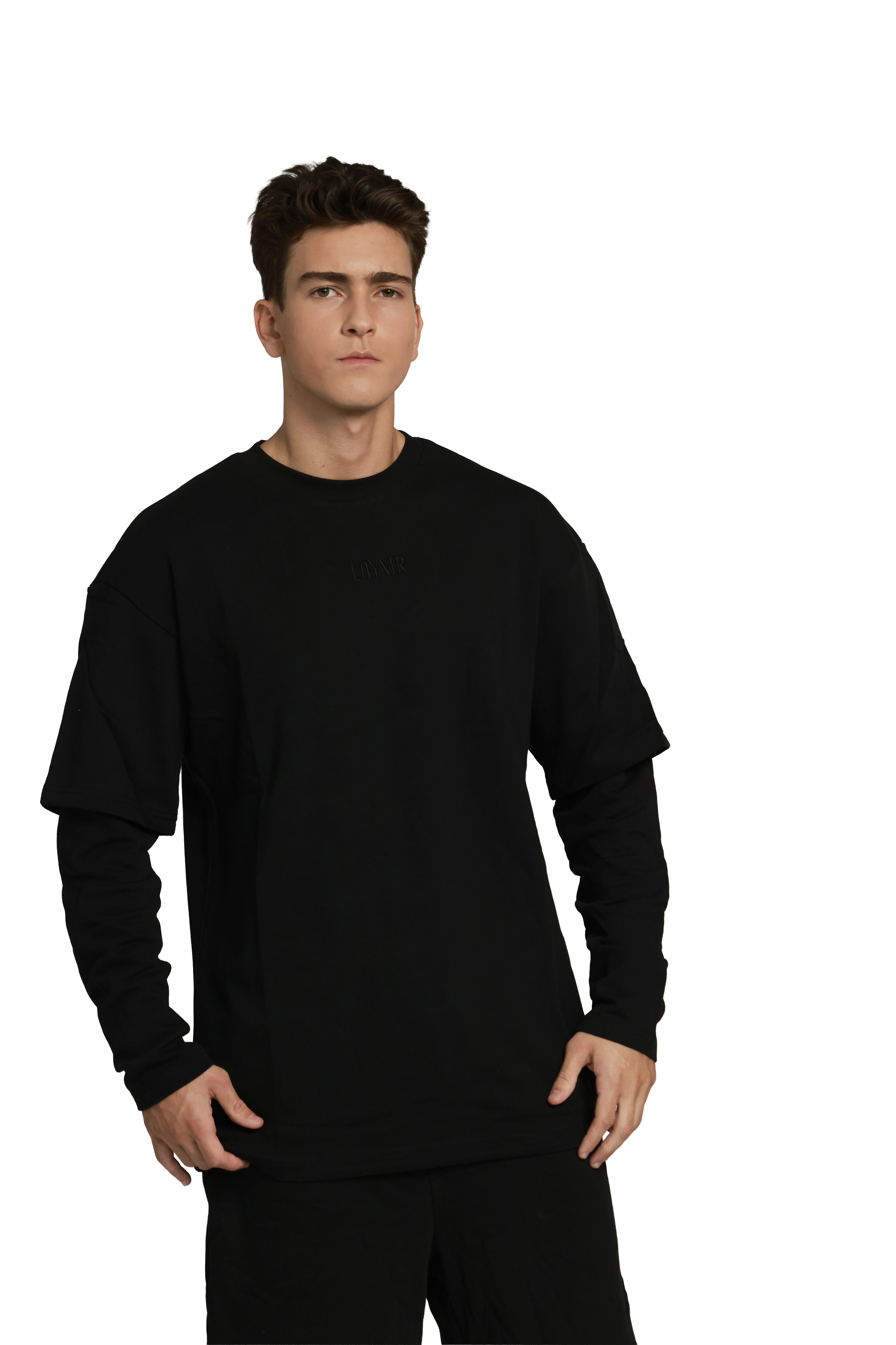 חולצת פרנץ׳ טרי | שחור