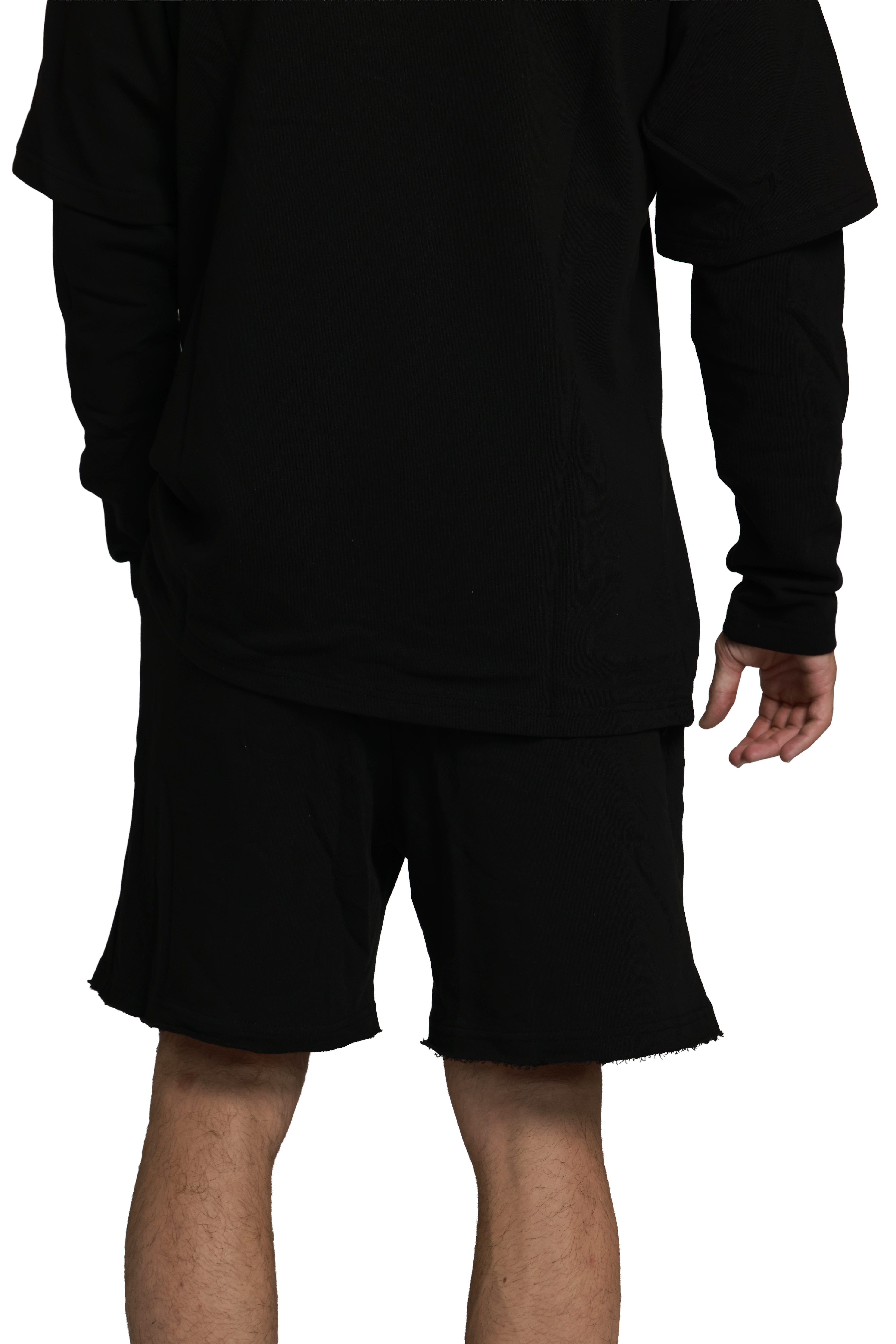 מכנס פרנץ טרי קצר | שחור