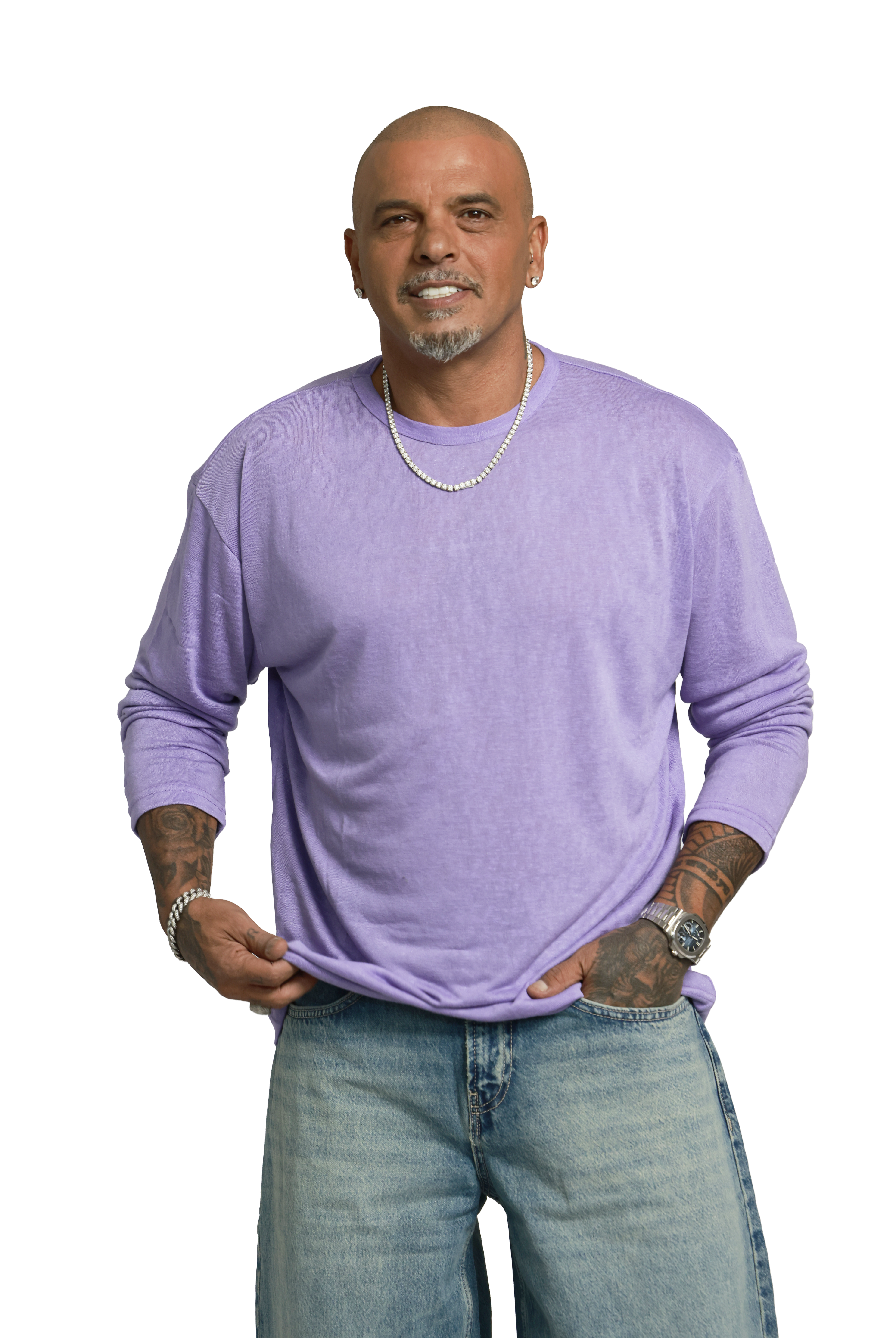 חולצת סלאב עגול | סגול