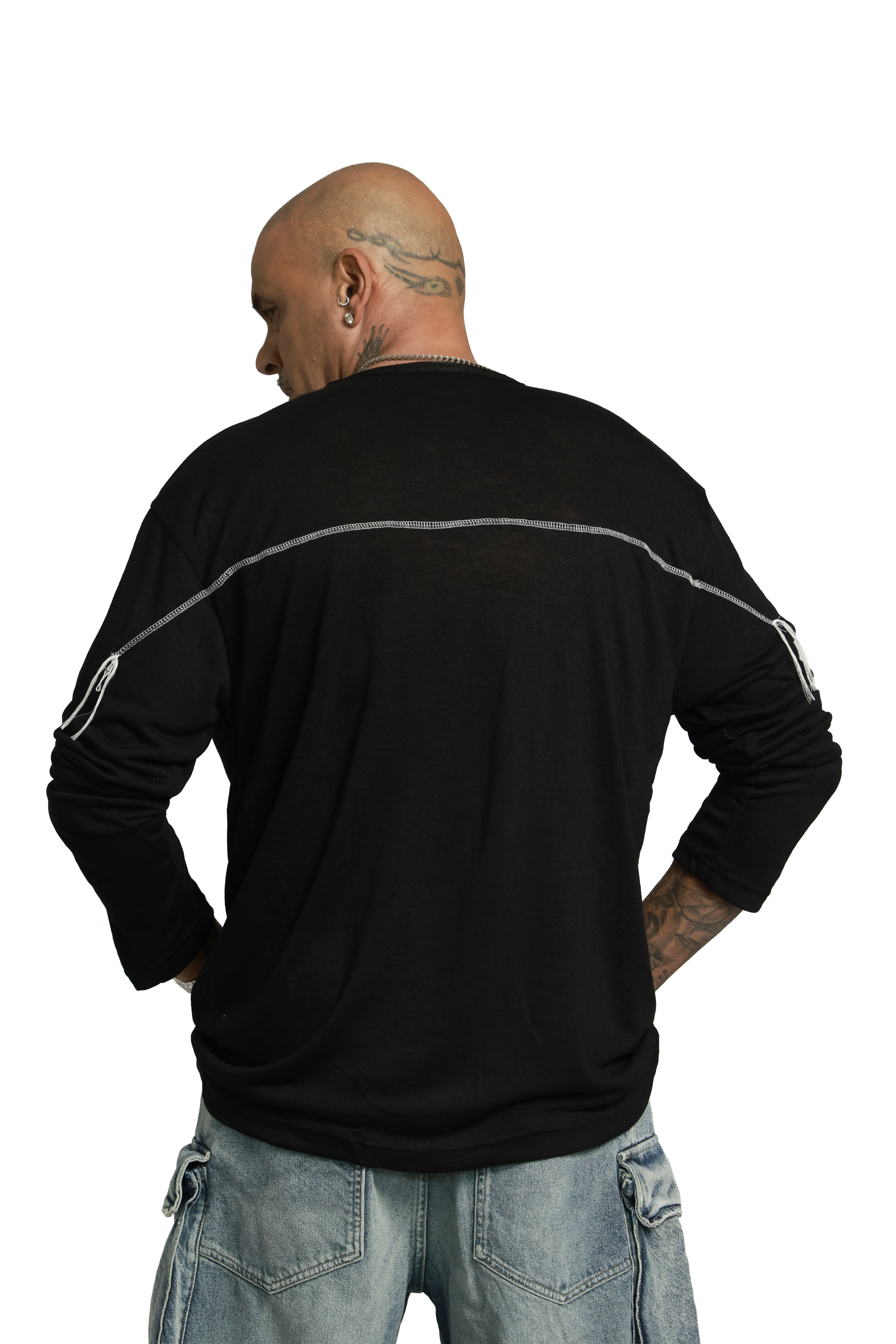 חולצת סלאב עגול | שחור