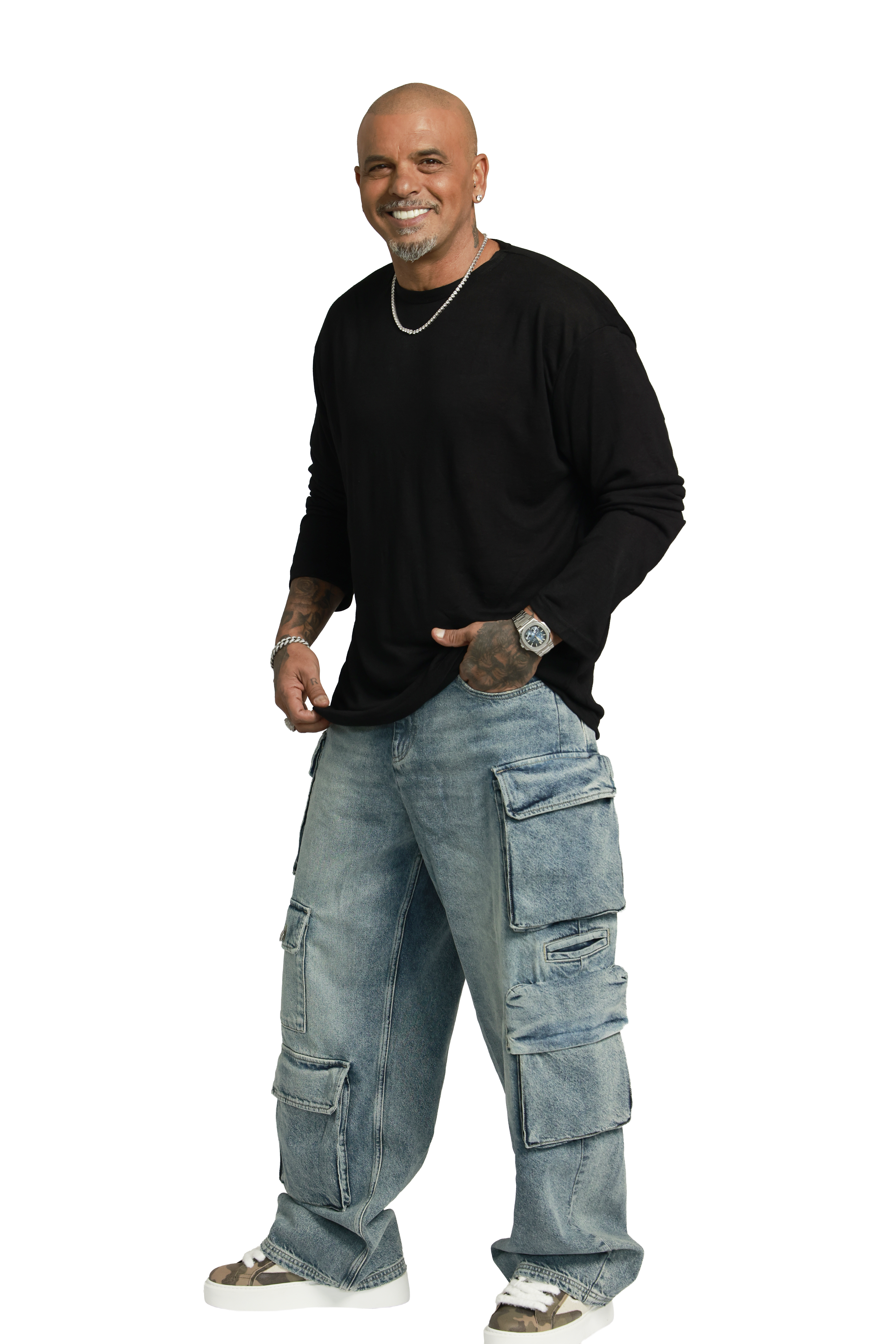 חולצת סלאב עגול | שחור