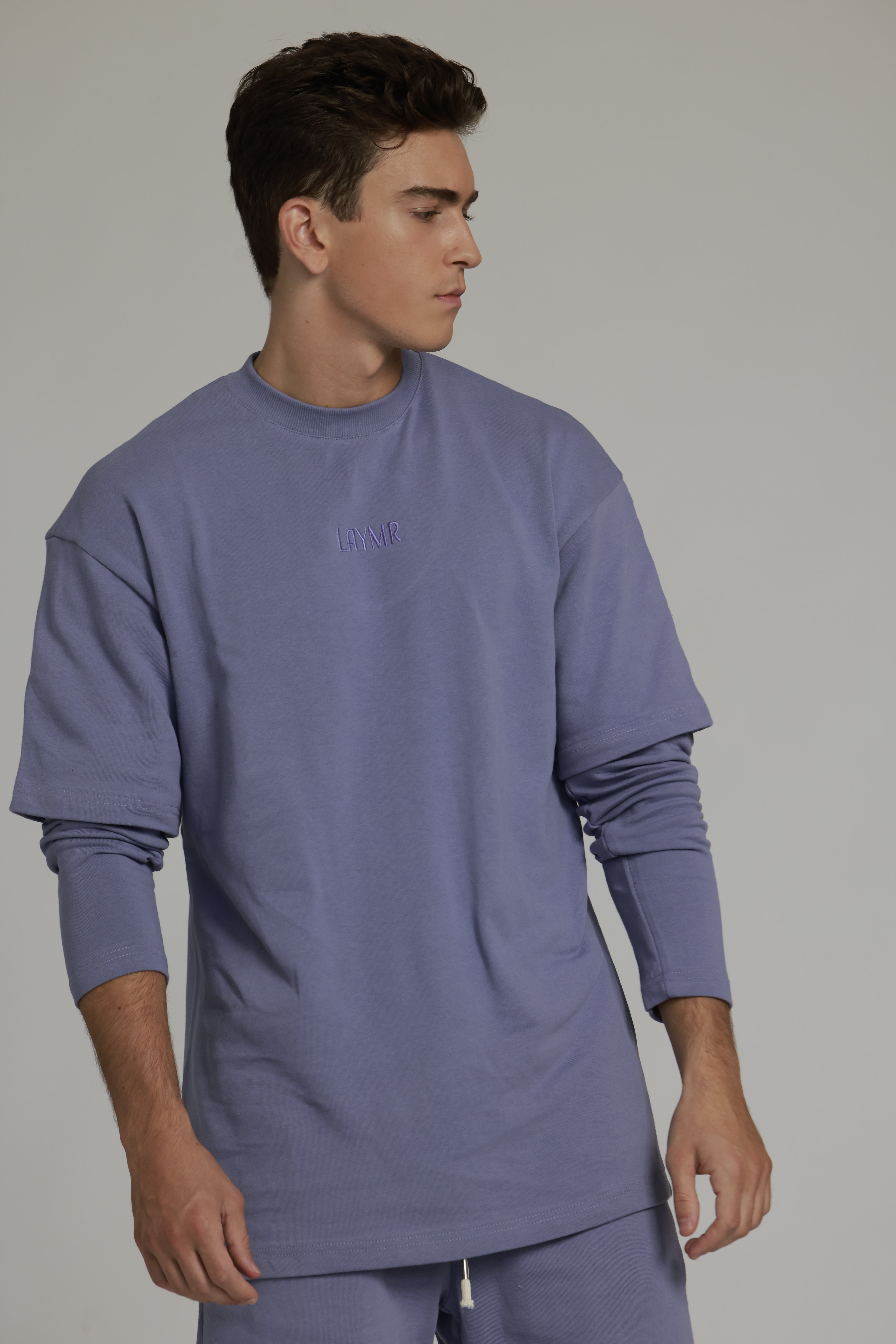 חולצת פרנץ׳ טרי | סגול