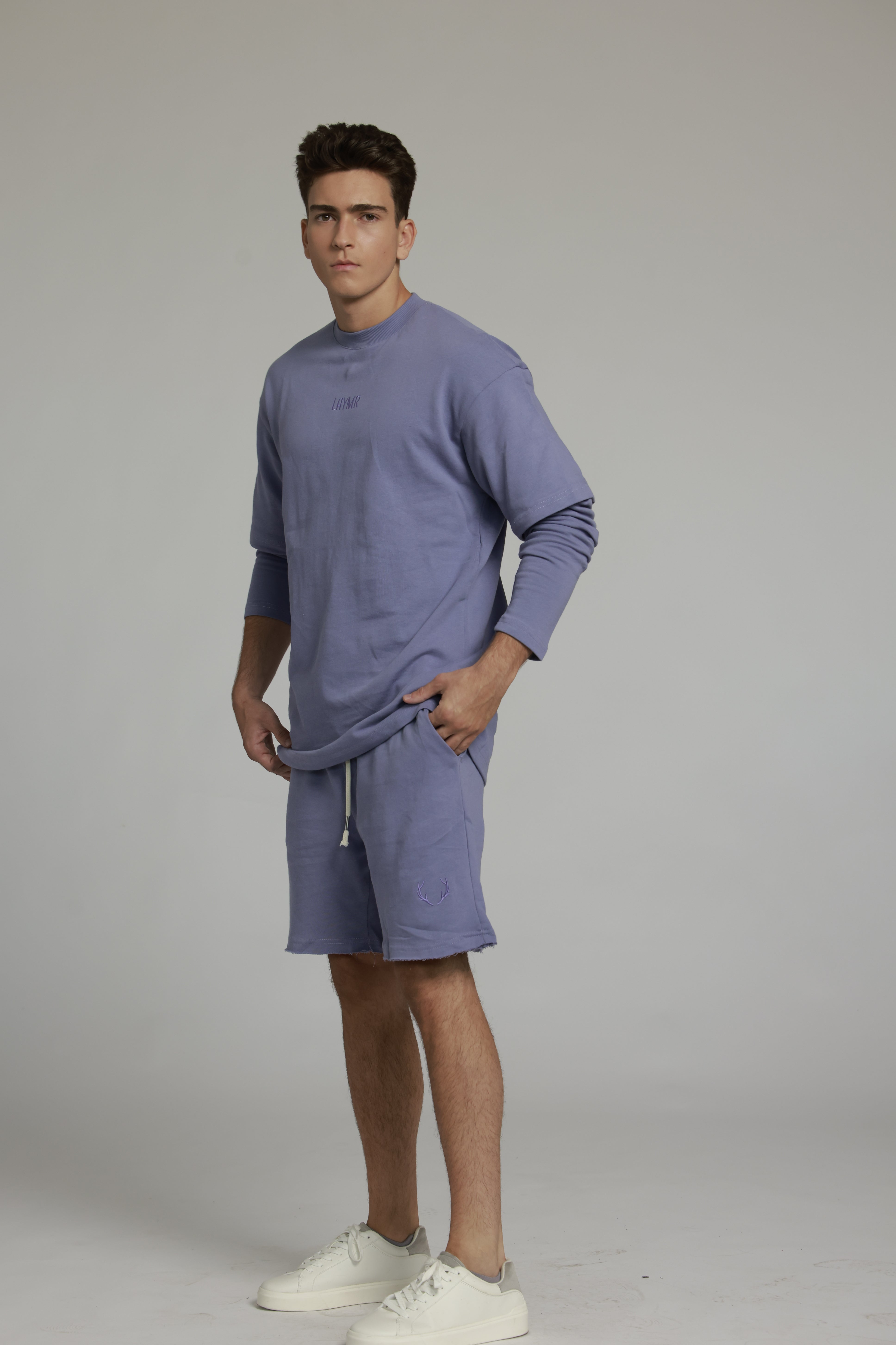 מכנס פרנץ טרי קצר | סגול