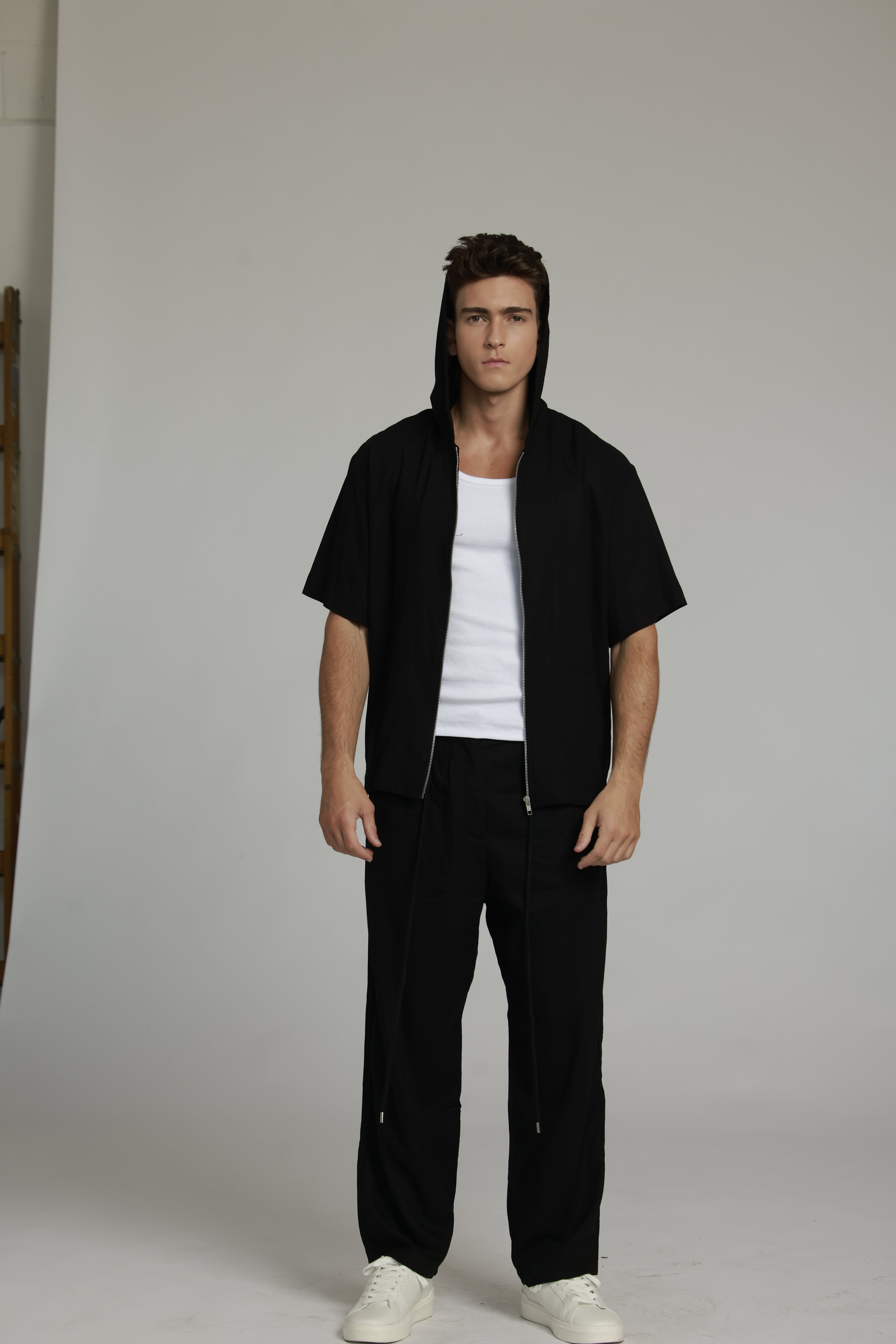 מכנס פשתן | שחור