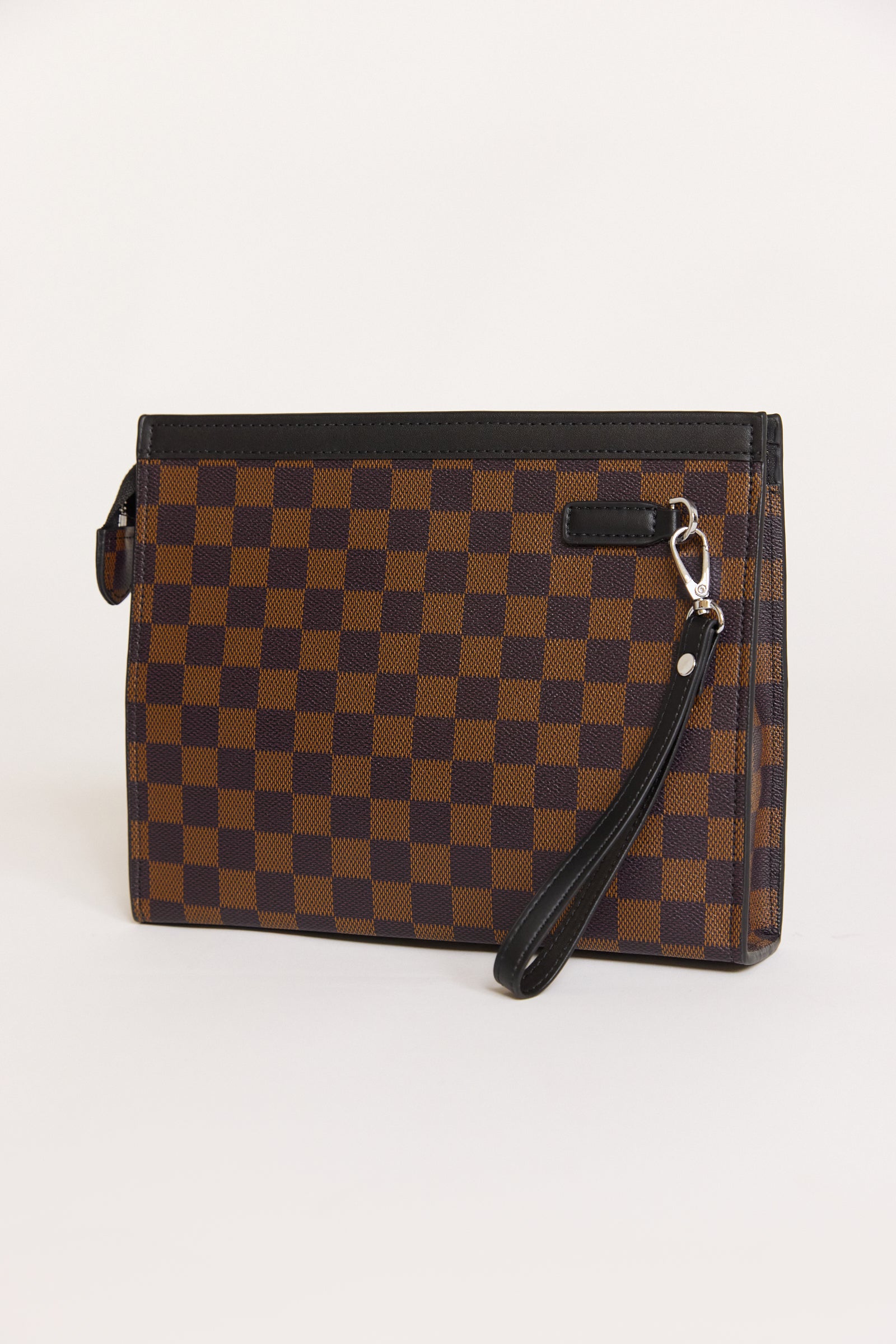 תיק עבה LAYMR | חום משובץ