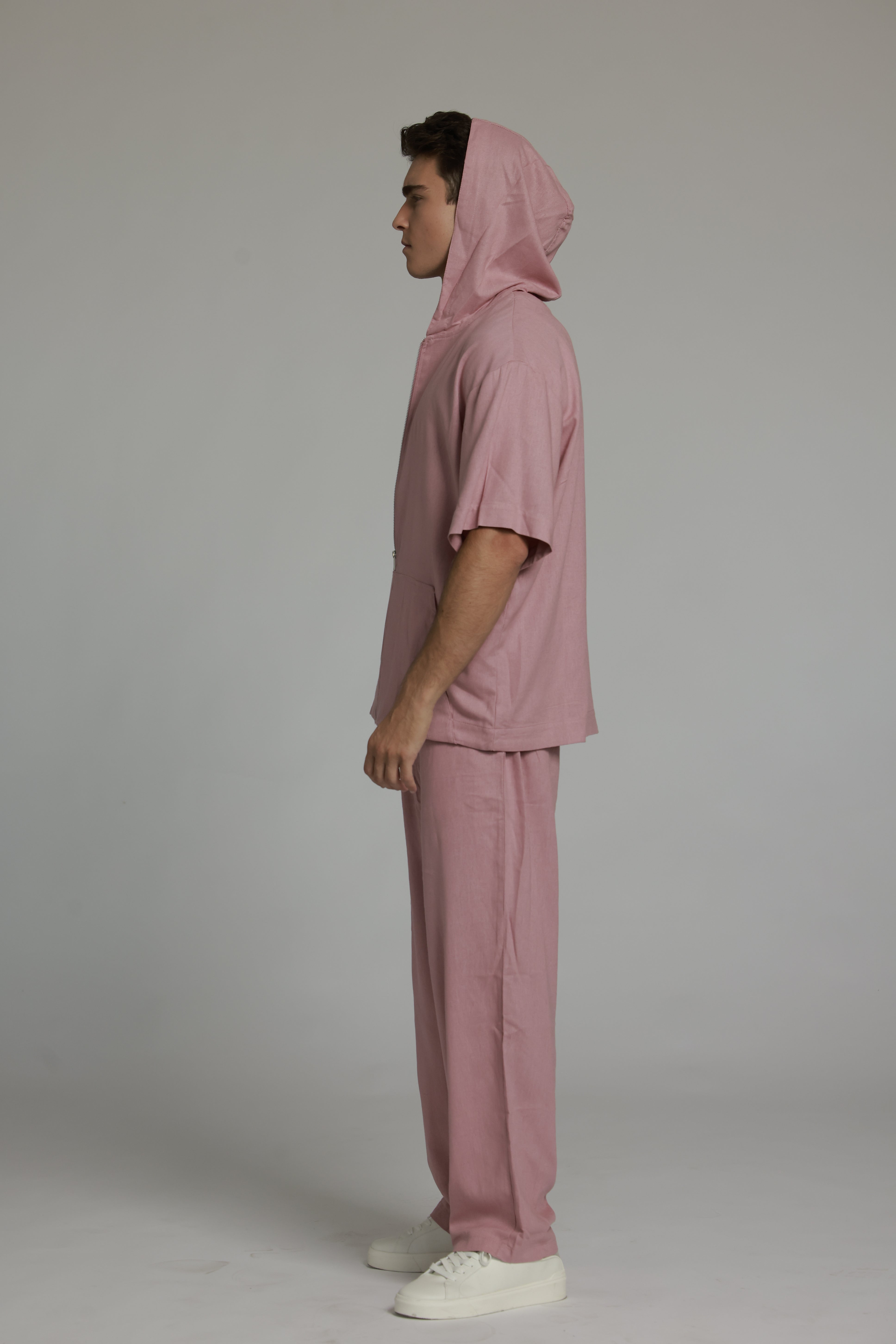 מכנס פשתן | ורוד