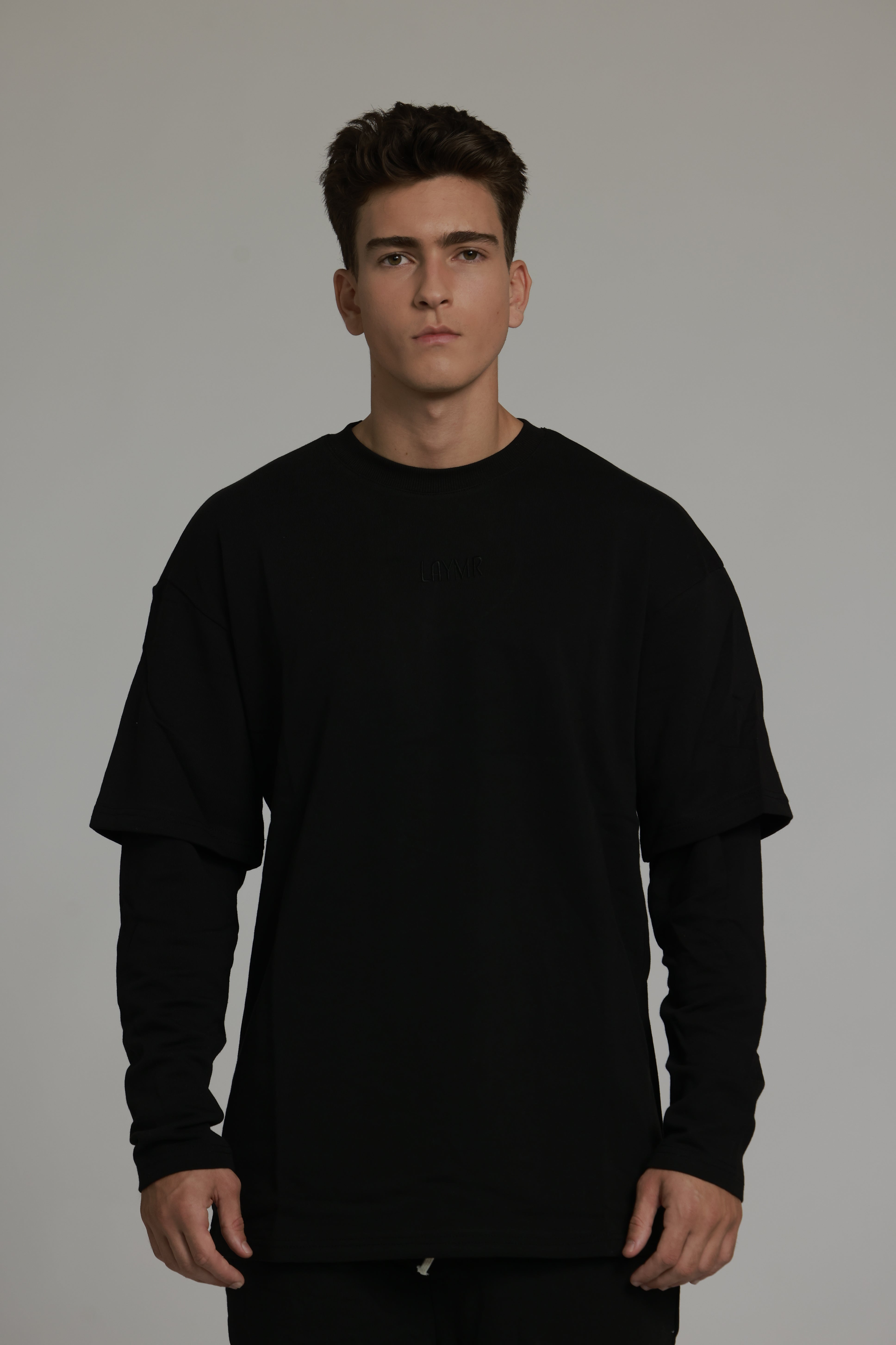 חולצת פרנץ׳ טרי | שחור