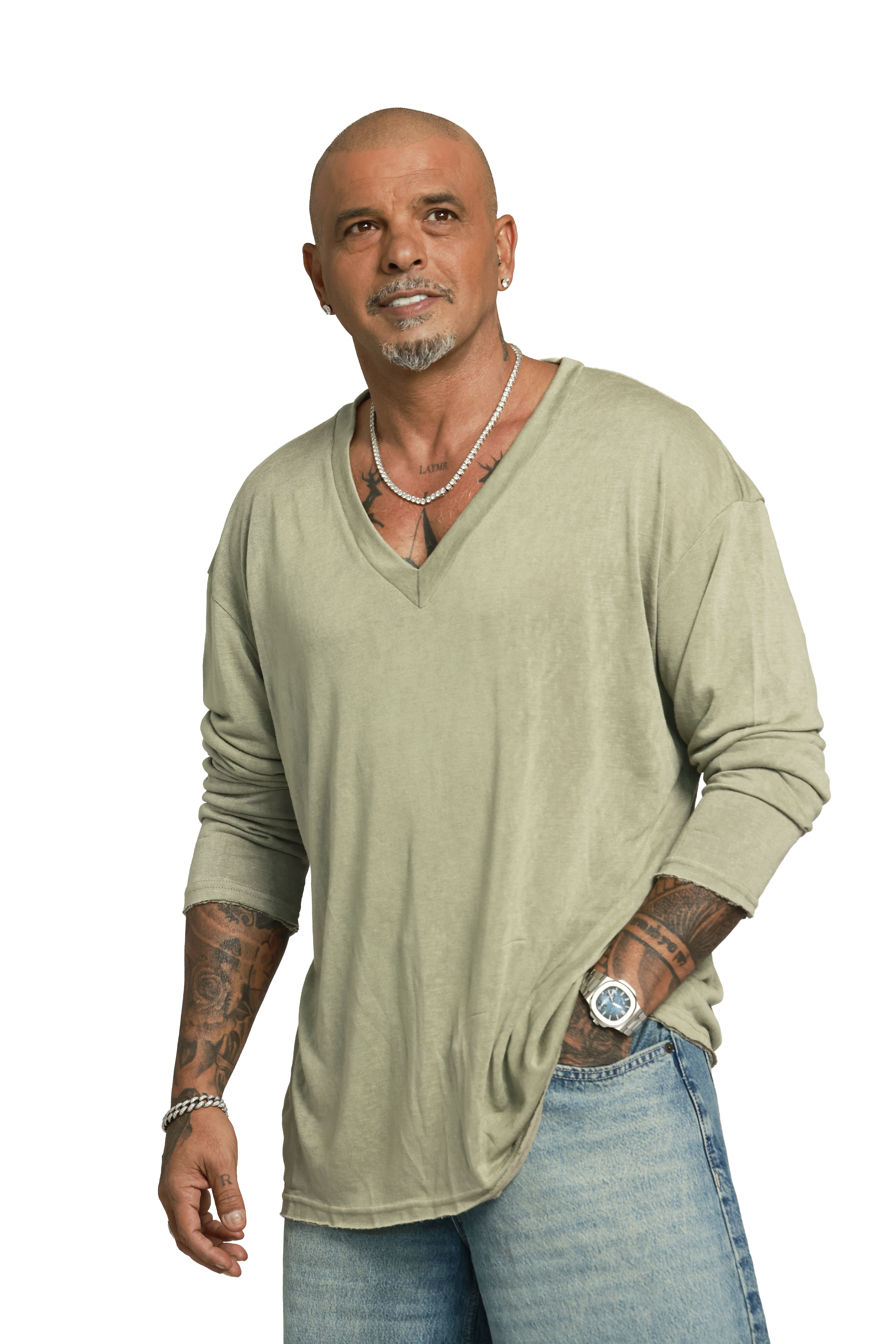 חולצת סלאב v | ירוק זית