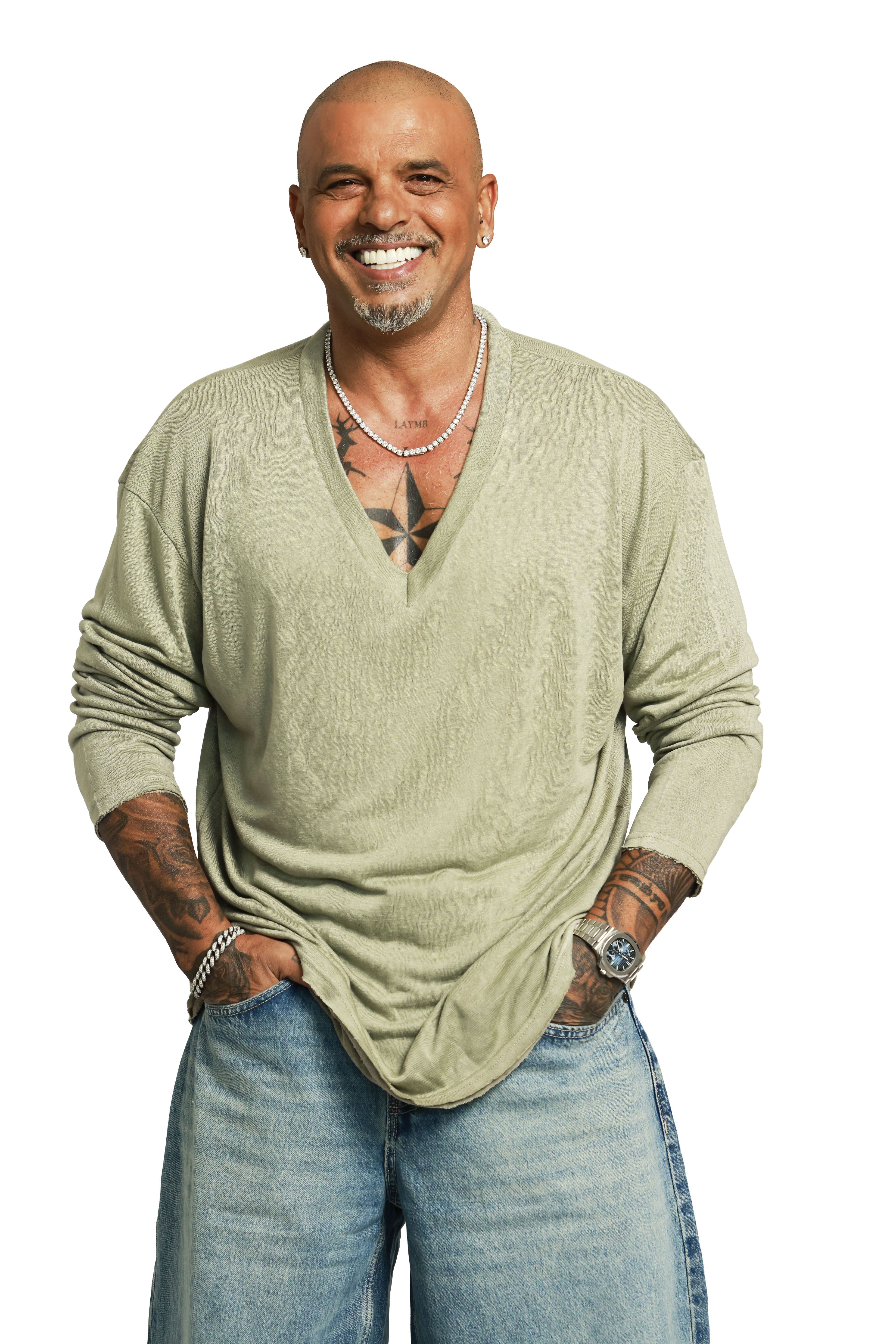 חולצת סלאב v | ירוק זית