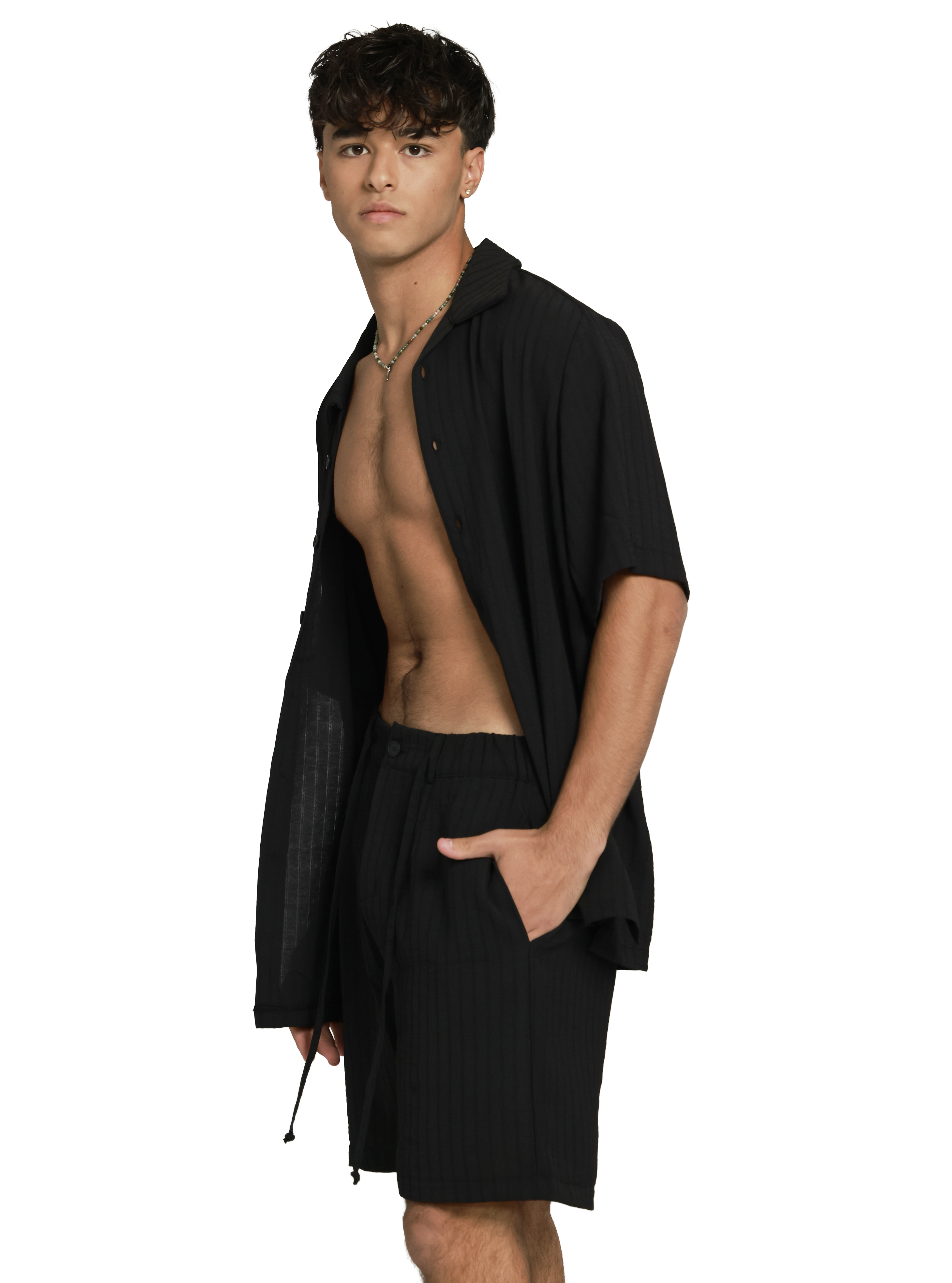 חליפת פסים | שחור