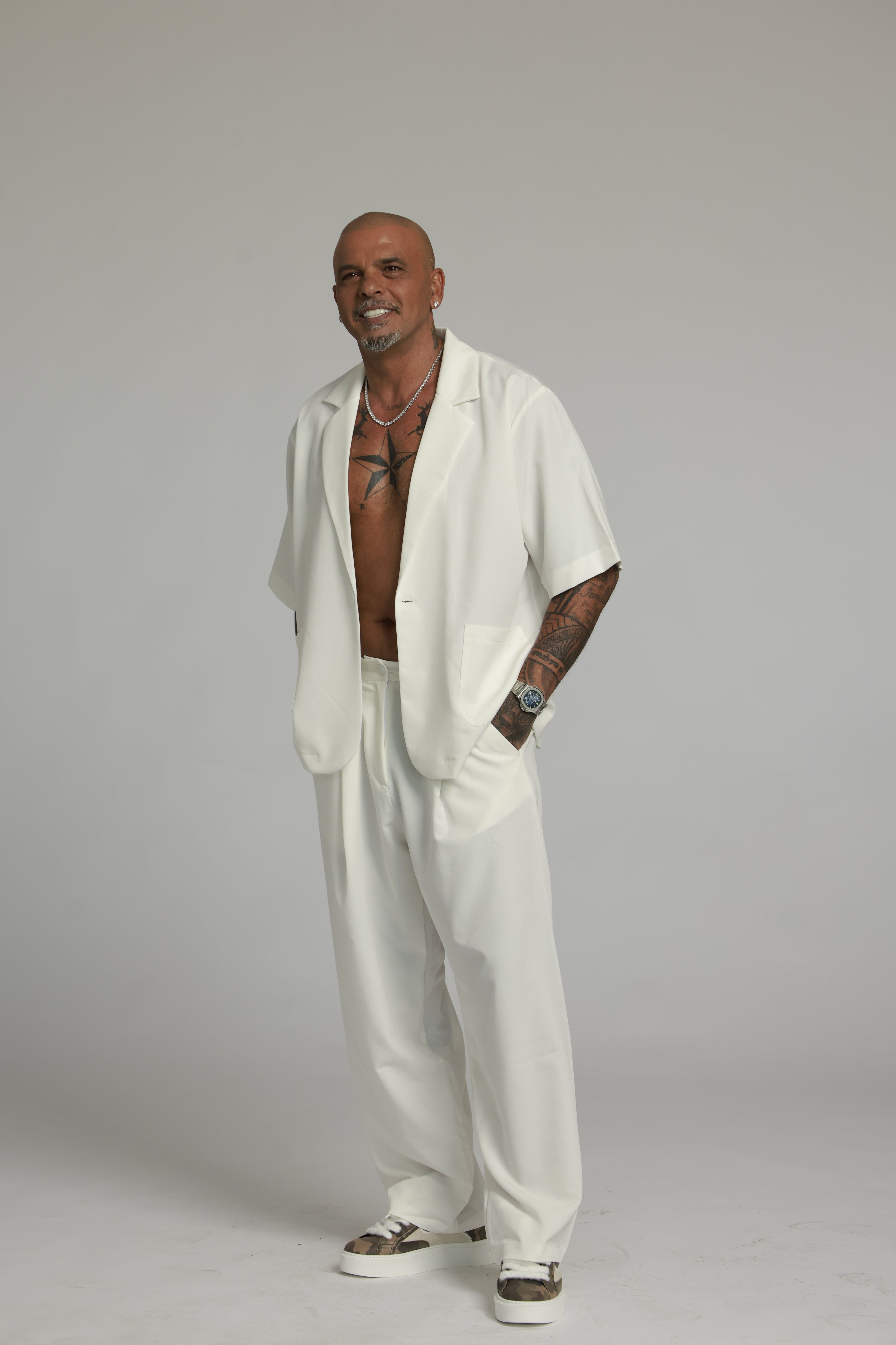 מכופתרת ג׳קט | לבן