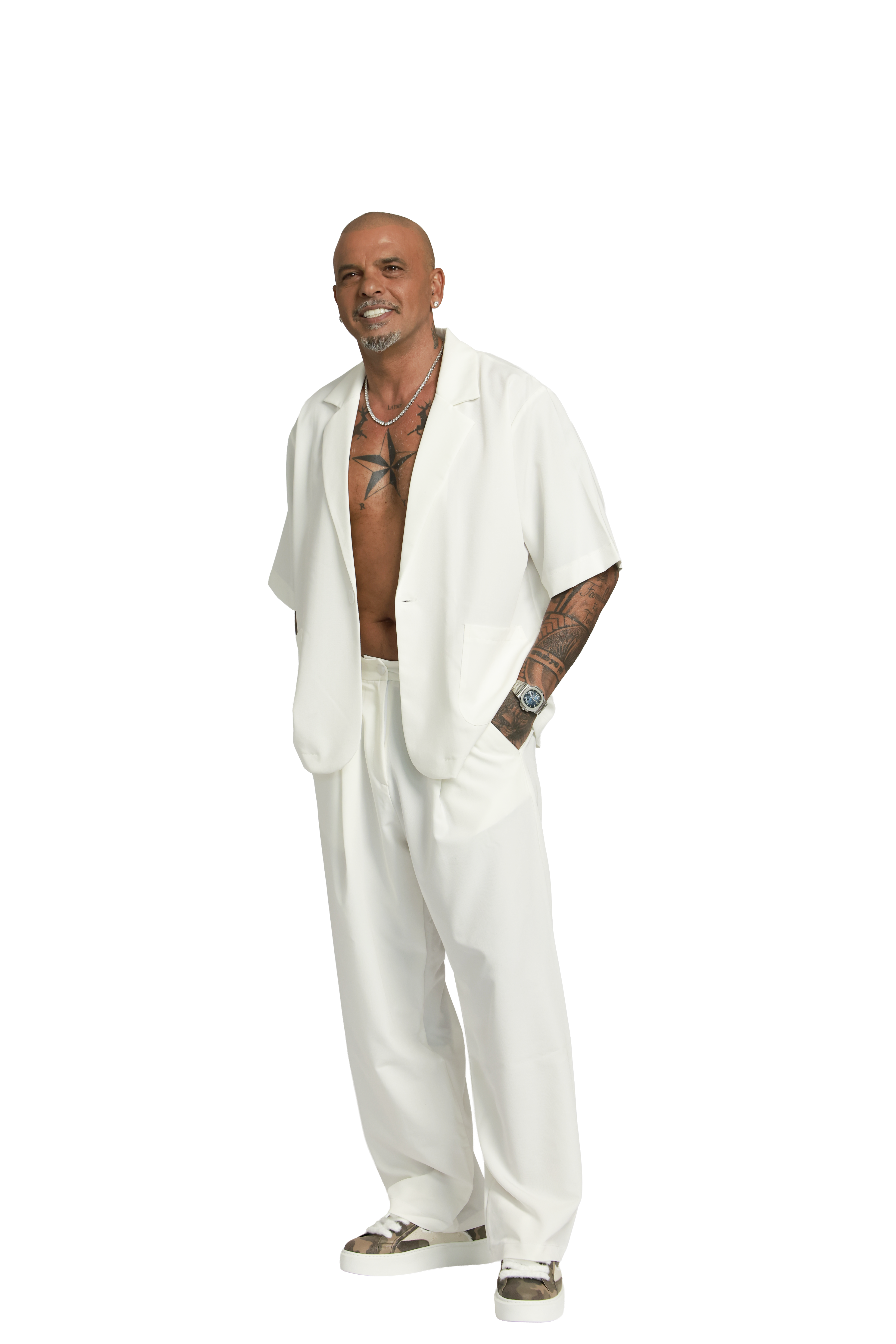 מכופתרת ג׳קט | לבן