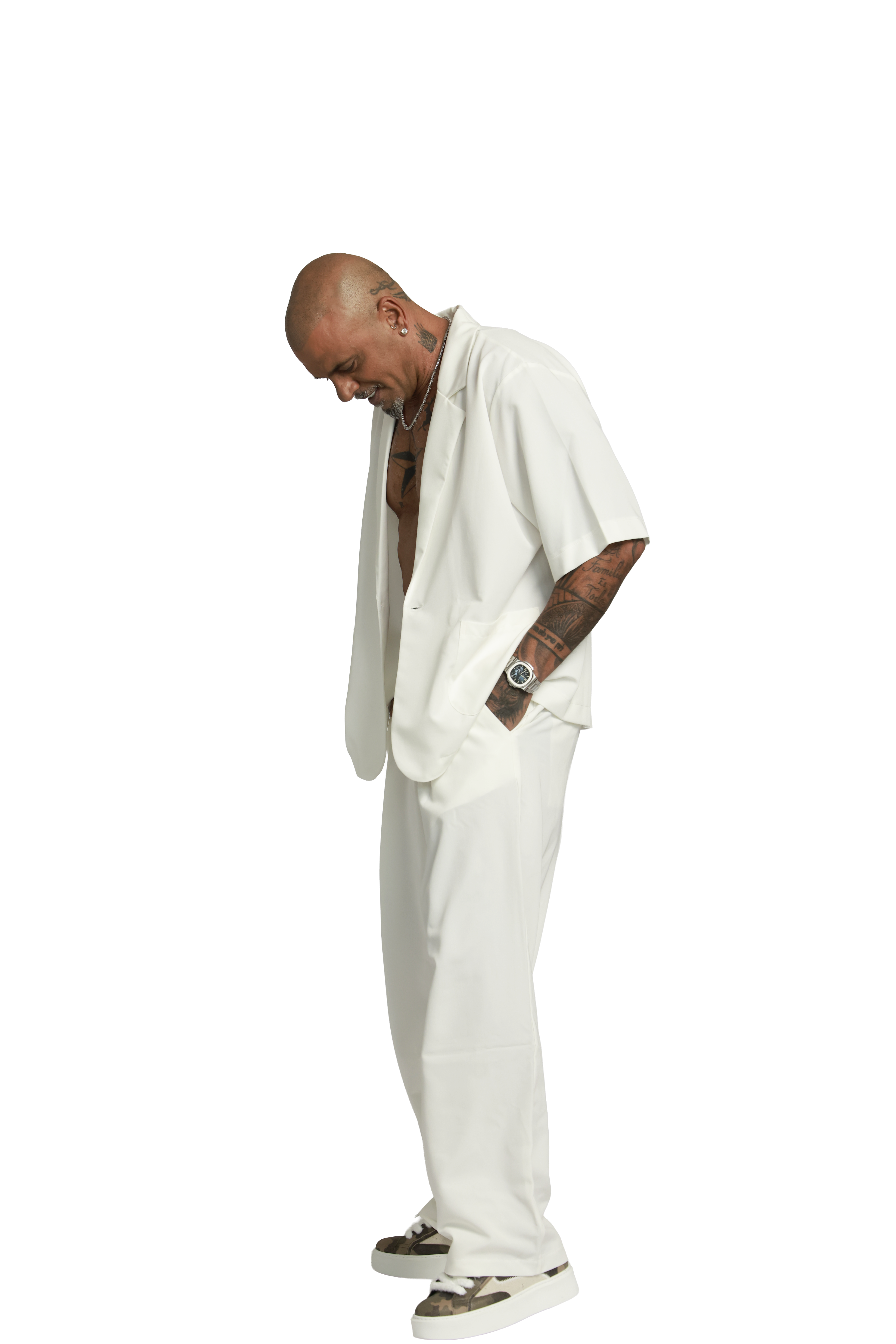 מכופתרת ג׳קט | לבן