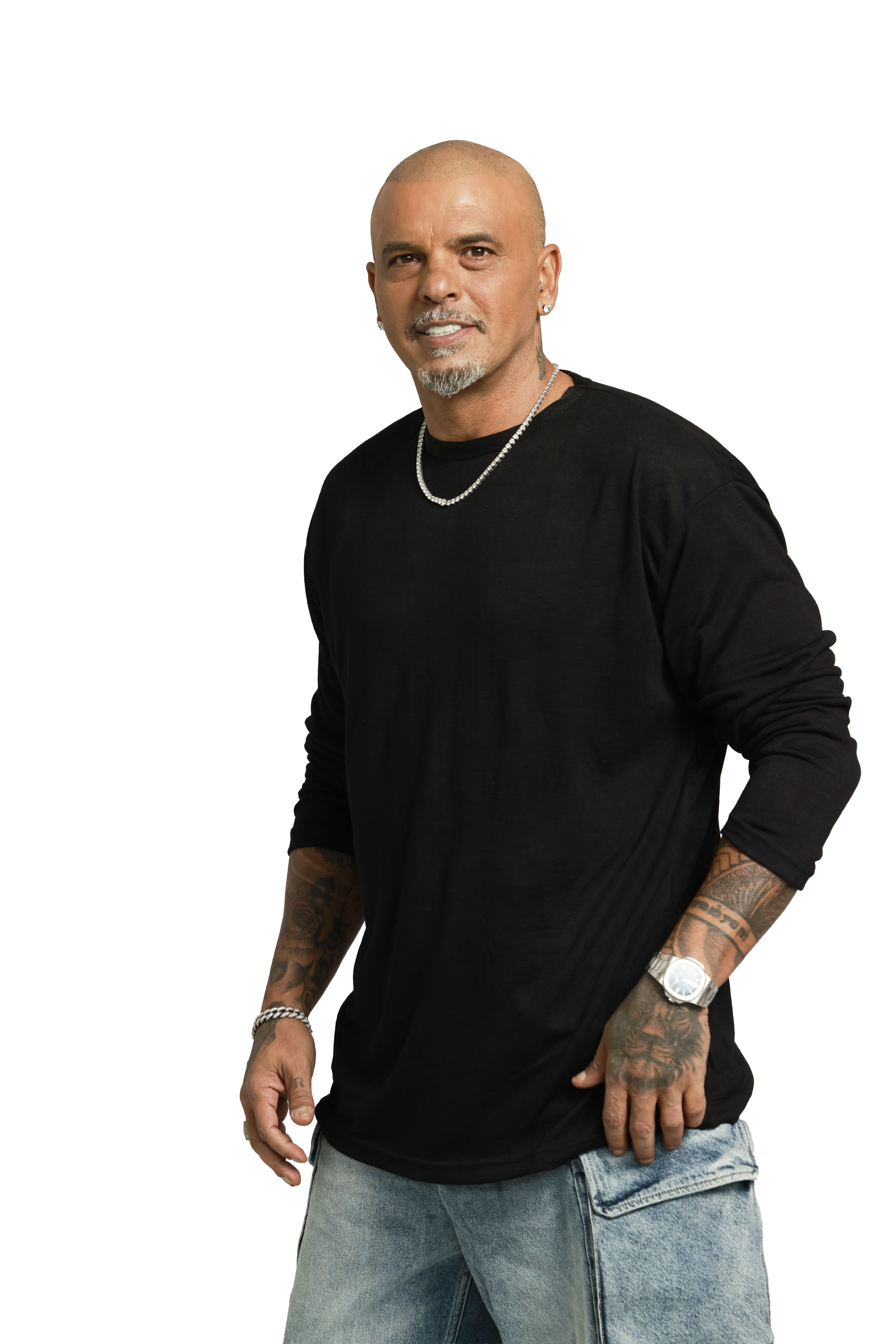 חולצת סלאב עגול | שחור