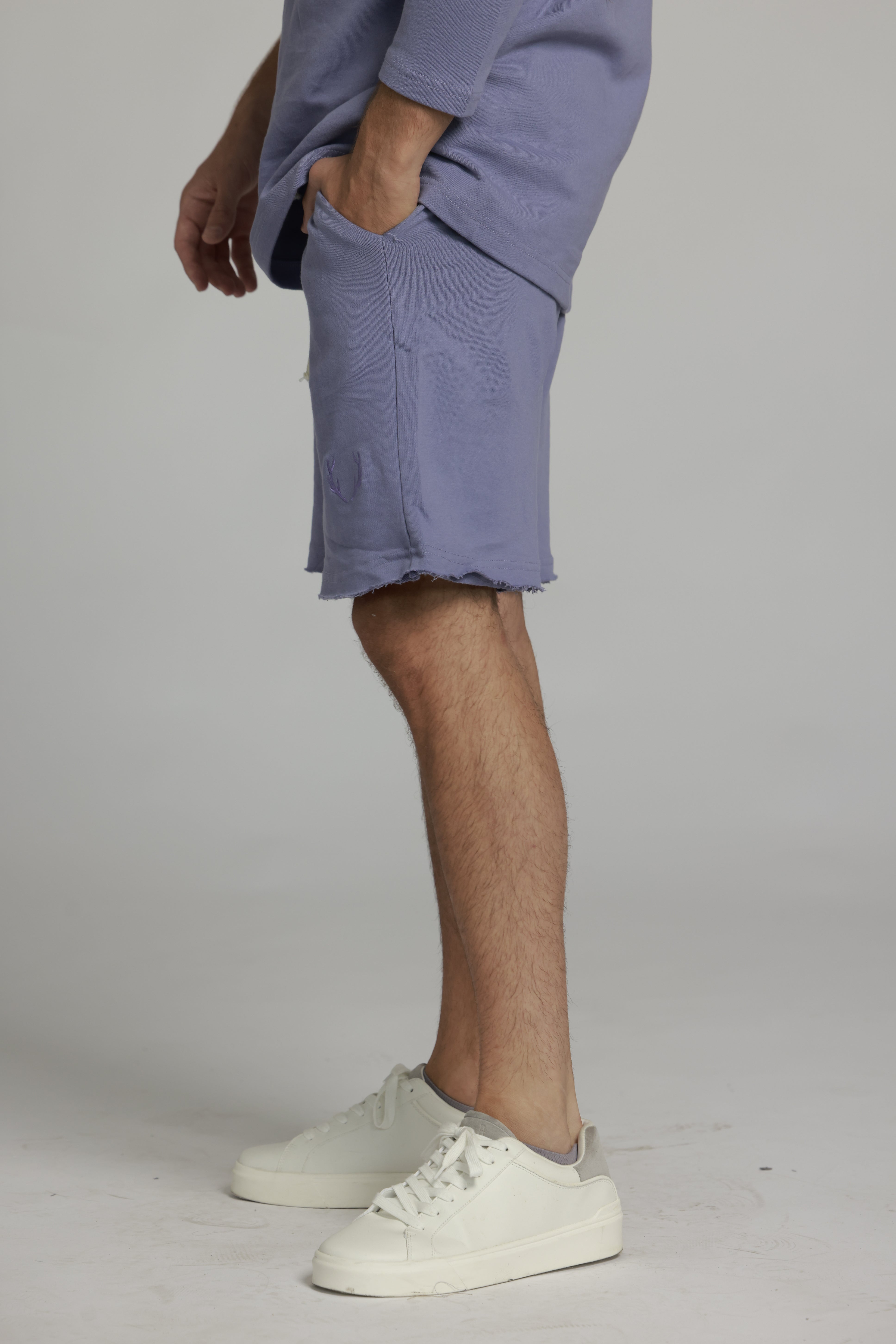 מכנס פרנץ טרי קצר | סגול